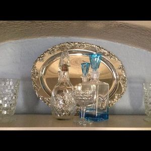 1980s Marked Godinger Grapes Platter!